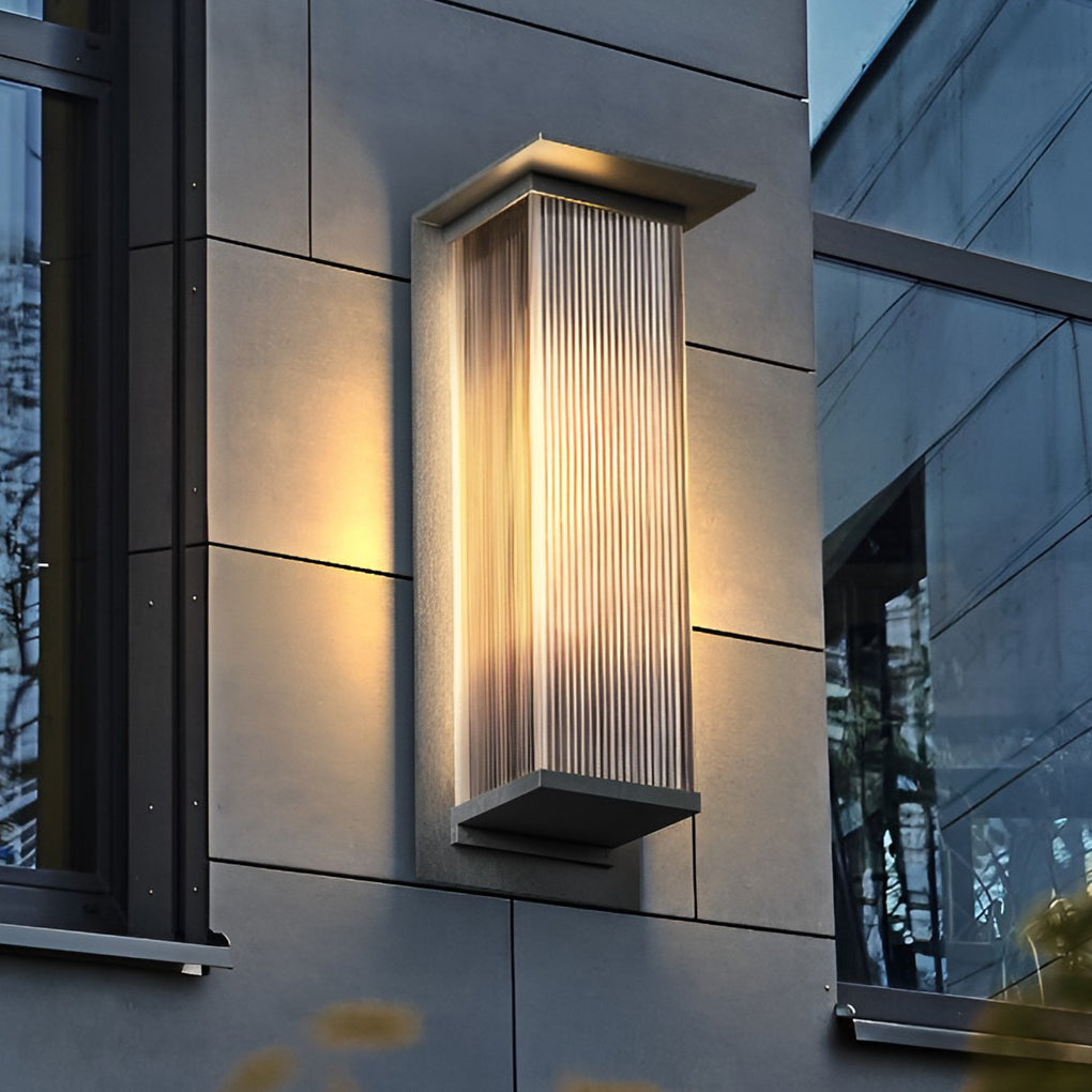 Rectangular Waterproof LED 3w Modern Outdoor Solar Wall Sconces Lighting - Lamp Outdoor
