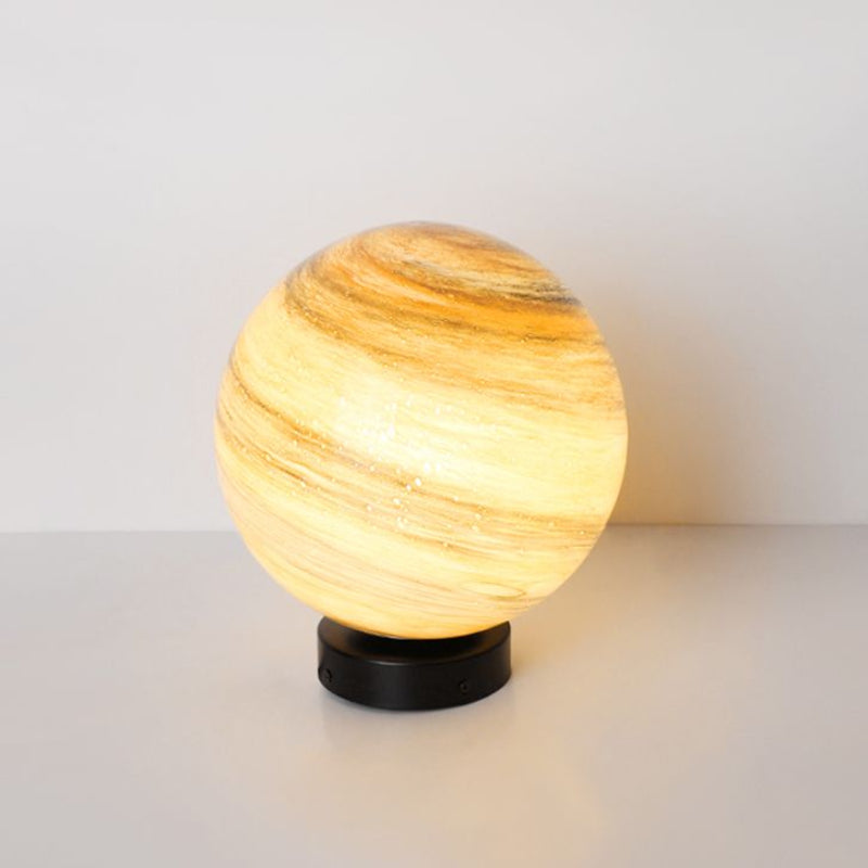 Aria Square Moon Globe Metal Glass Outdoor Light Post - Lamp Outdoor