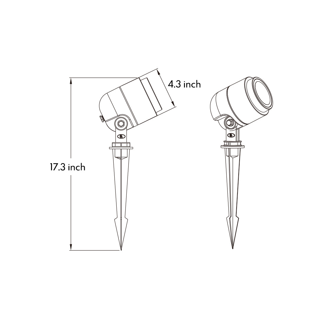 LED Ground Spike Lights Waterproof Modern - Lamp Outdoor