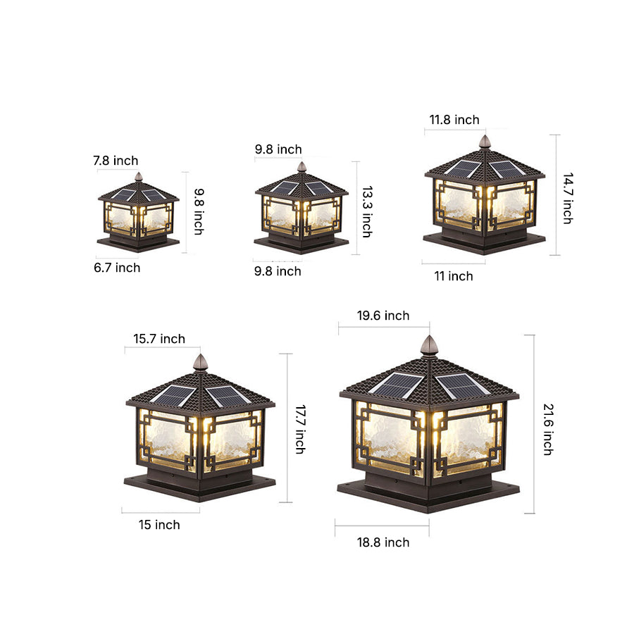 Waterproof Outdoor Garden Pillar Lights European style - Lamp Outdoor