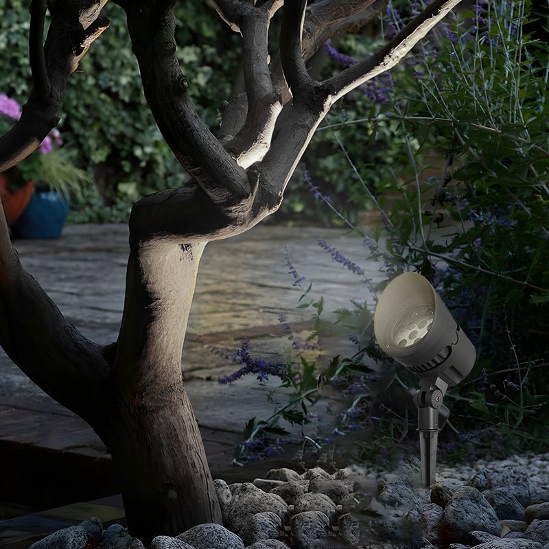 Aluminum Waterproof Adjustable LED Black Modern Outdoor Spotlights with Shade - Lamp Outdoor