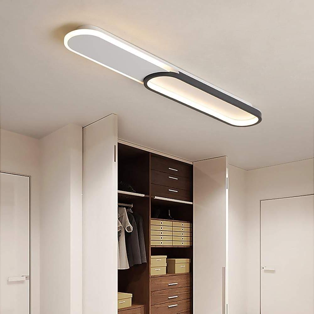2 Rectangle Flush Mount Ceiling Light Minimalist LED Light - Lamp Outdoor