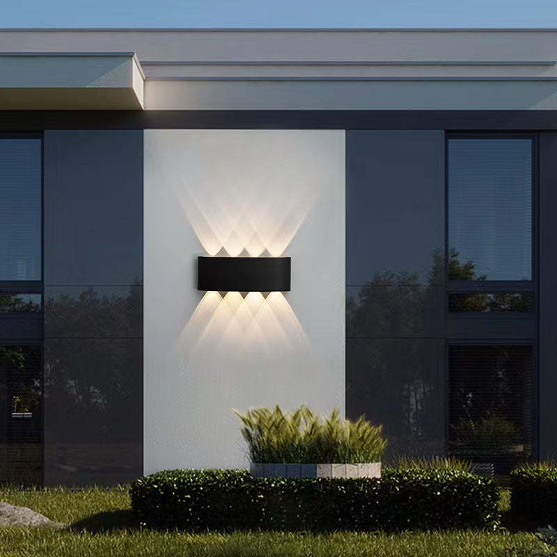 Ray Modern Rectangular Metal Outdoor Wall Lamp Water-Wave - Lamp Outdoor