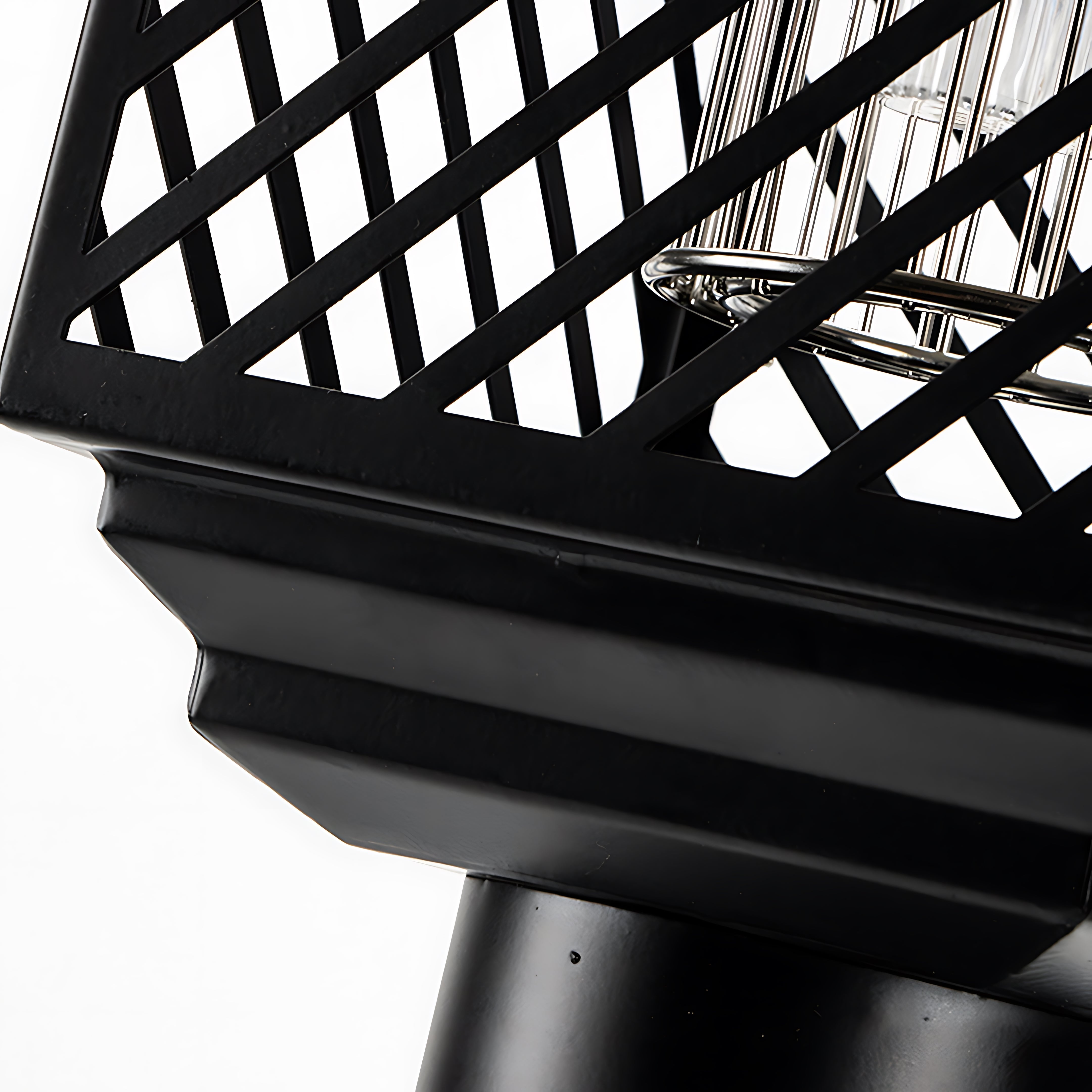 Black Landscape Lighting Solar-Powered Waterproof Stainless Steel - Lamp Outdoor