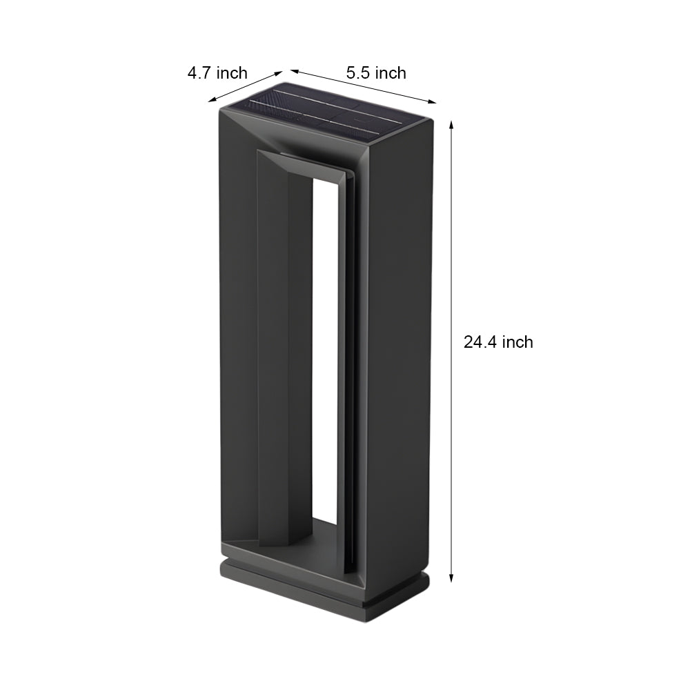 Outdoor Arch LED Solar Lawn Lights Modern Minimalist Style - Lamp Outdoor