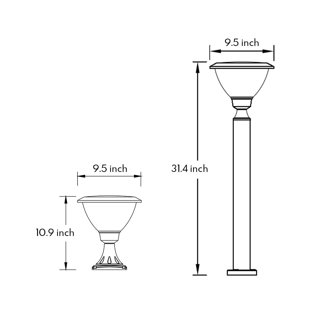 Metal Garden Lights Modern Minimalist LED Outdoor - Lamp Outdoor