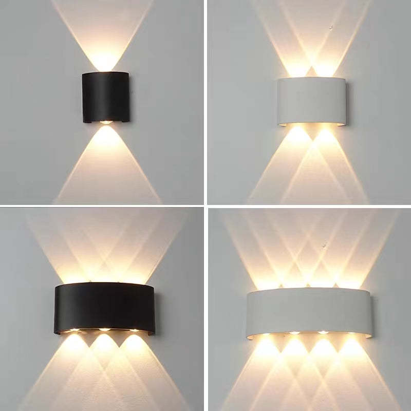Ray Modern Rectangular Metal Outdoor Wall Lamp Water-Wave - Lamp Outdoor