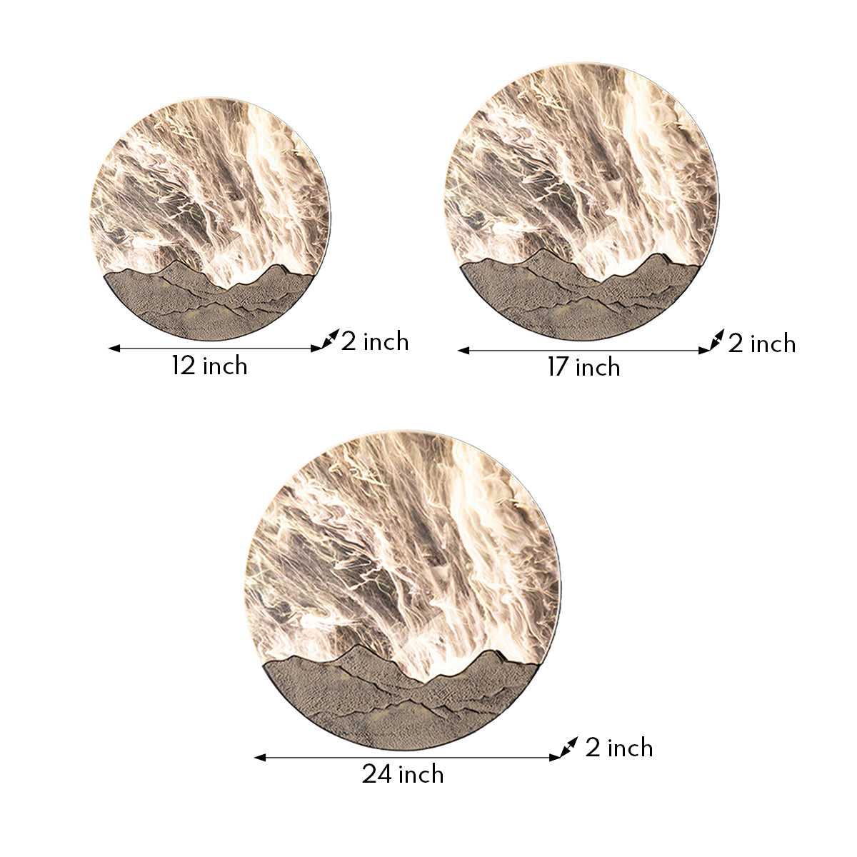 LED Round Outdoor Sconce Waterproof Sunrise Round Decorative - Lamp Outdoor
