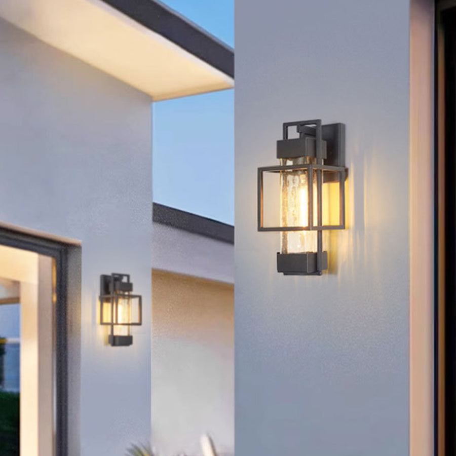 Waterproof Iron Art Black Outdoor Sconces Vintage Style - Lamp Outdoor