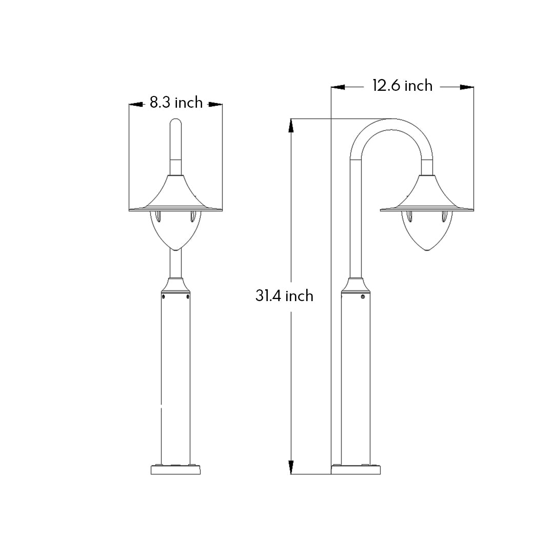 LED Garden Path Light Minimalist Elegance Style - Lamp Outdoor