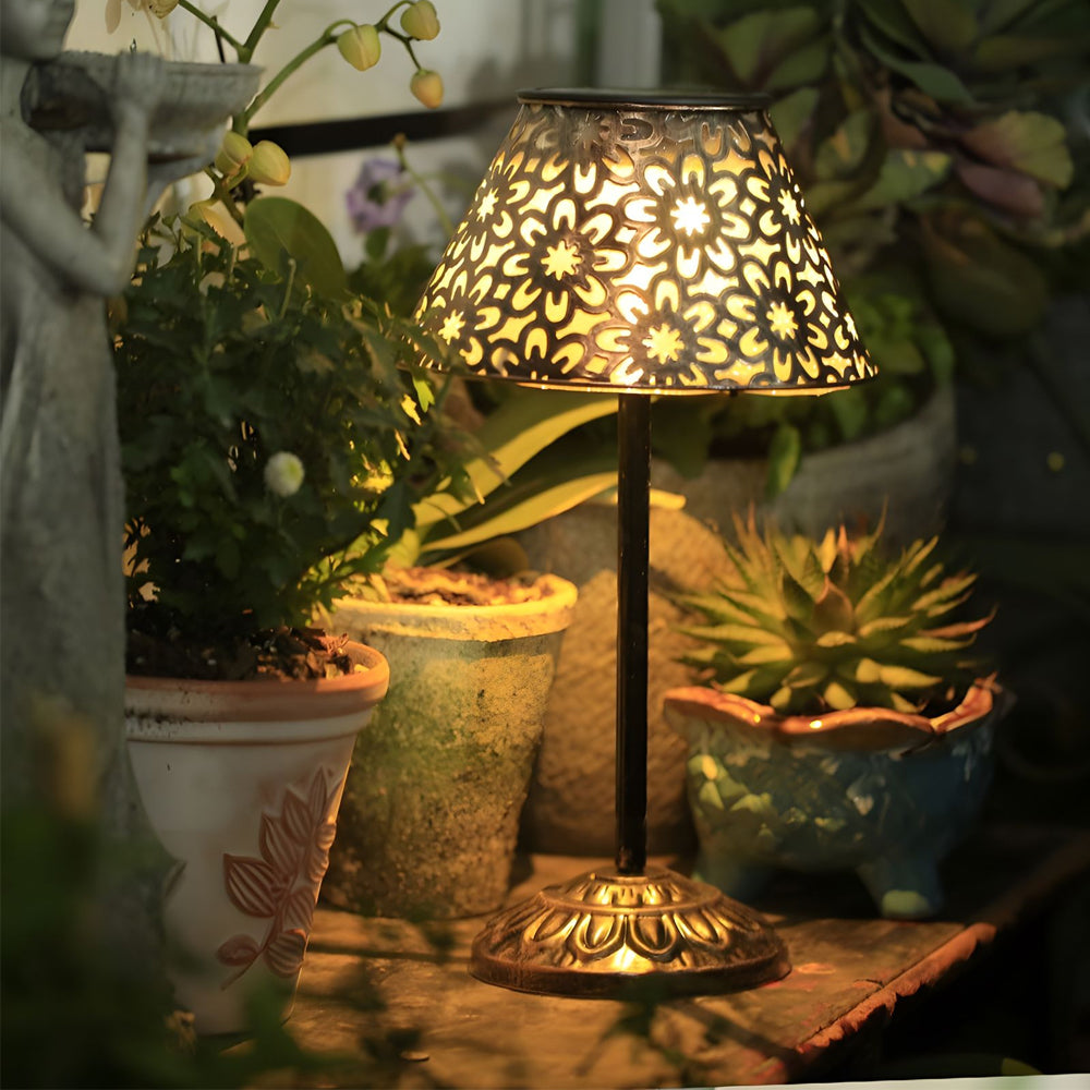 Hollow Metal LED Floor Moroccan Lamps LED Waterproof - Lamp Outdoor