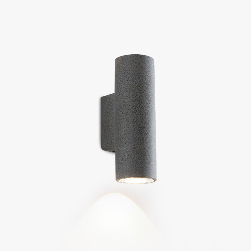 Ray Minimalist Cylindrical LED Outdoor Wall Lamp Cement Garden Corridor - Lamp Outdoor