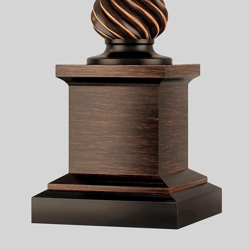 24 inch Rustic Bronze Resin Traditional Table Lamp - Lamp Outdoor