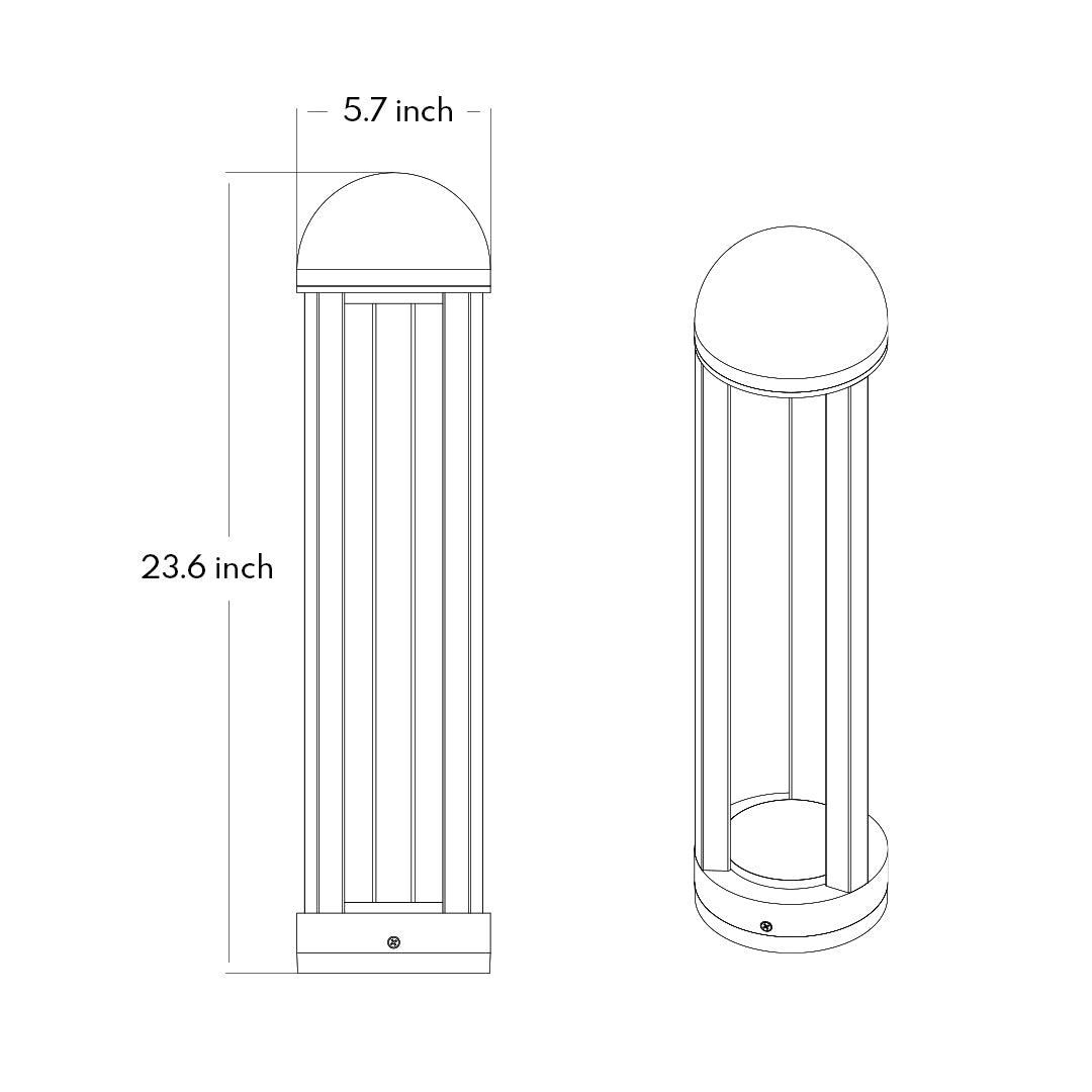 Garden Pole Lights Outdoor Modern Minimalist - Lamp Outdoor