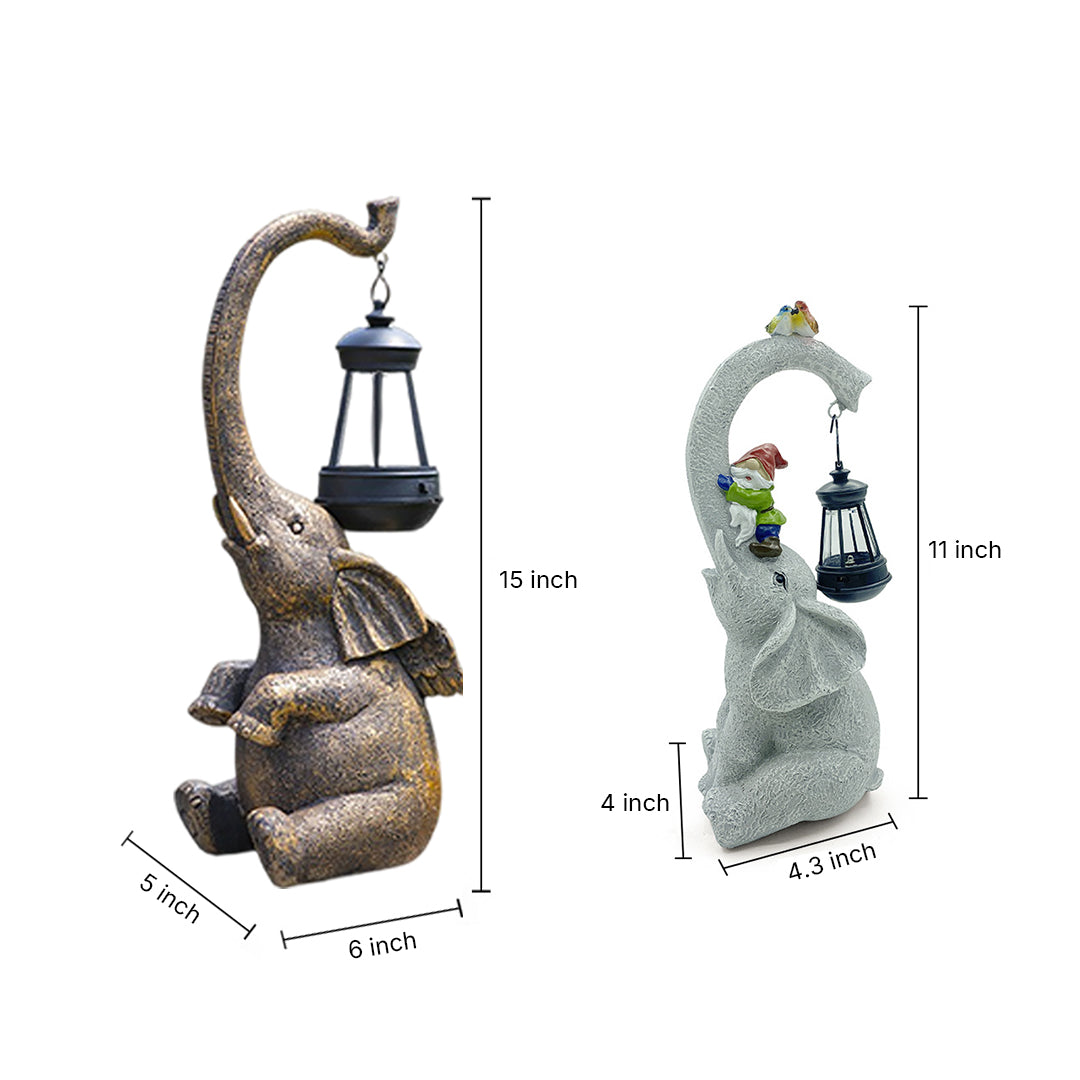 Resin Garden Solar Animal Lights - Lamp Outdoor