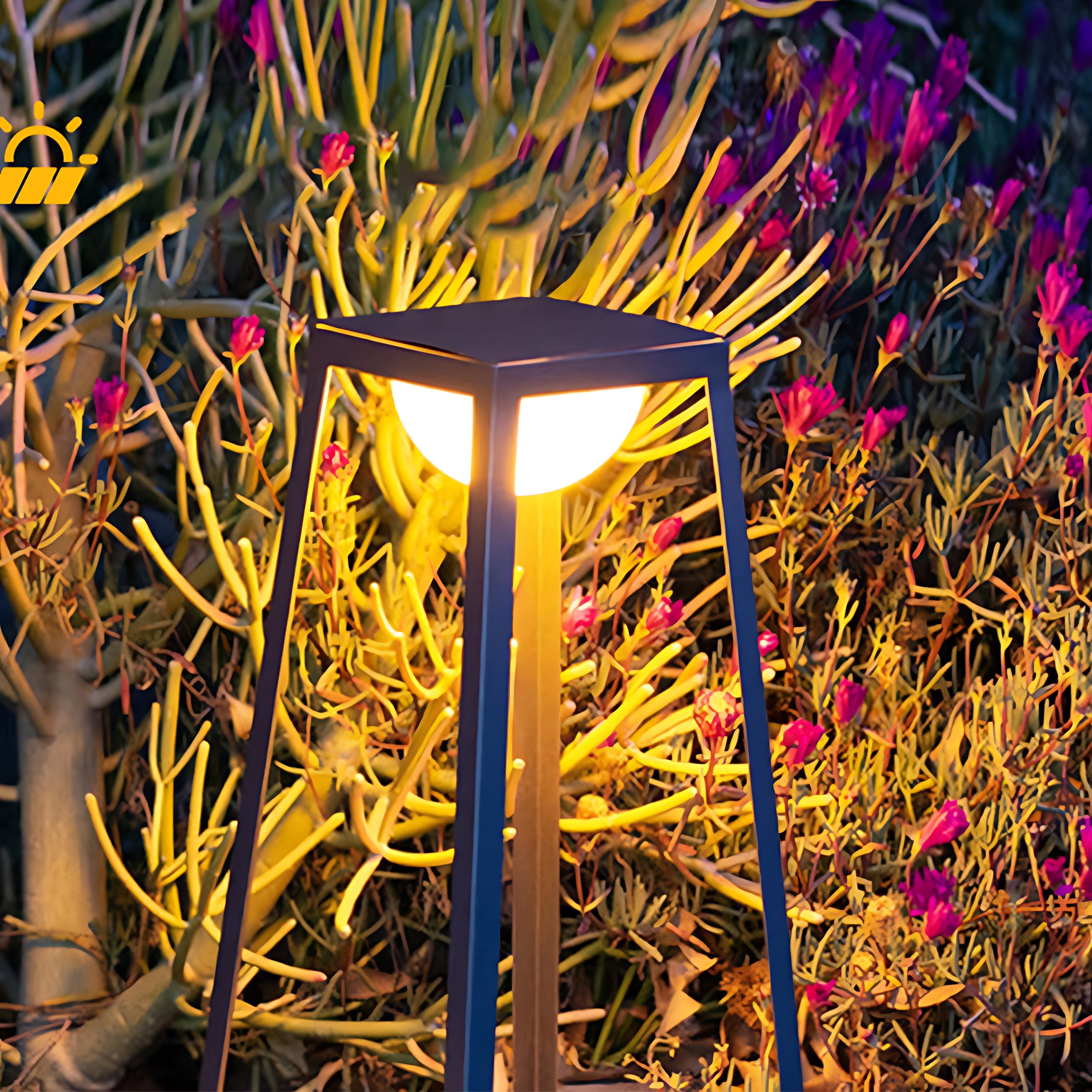 Waterproof Metal Frame Outdoor Floor Lamp - Lamp Outdoor