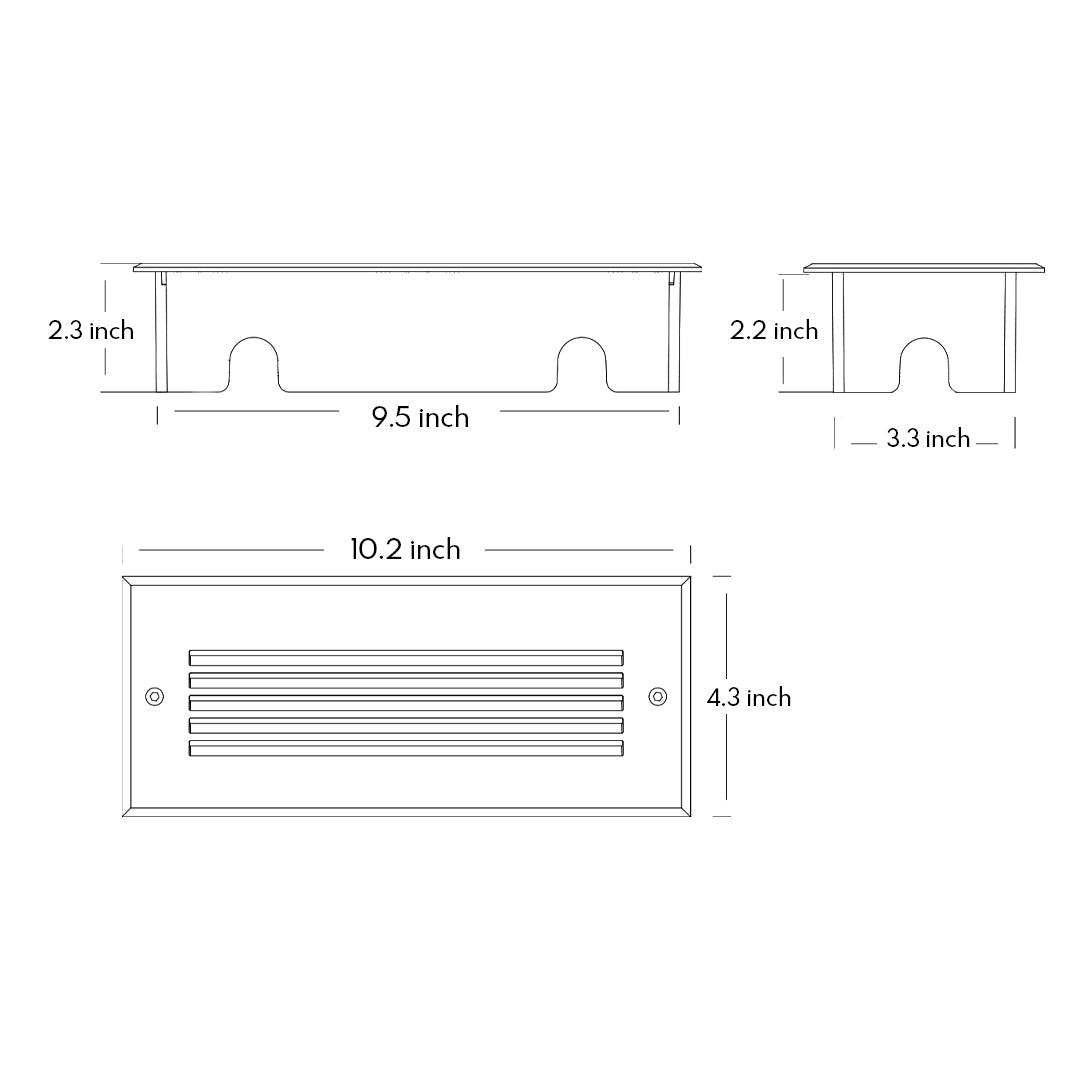 Outdoor LED Step Lights Minimalist Style - Lamp Outdoor