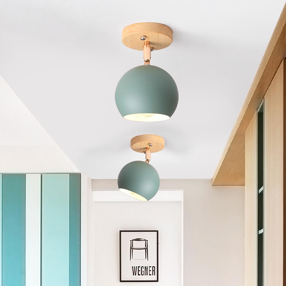Semicircular Metal LED Rustic Adjustable Pendant Lights Ceiling Lights - Lamp Outdoor