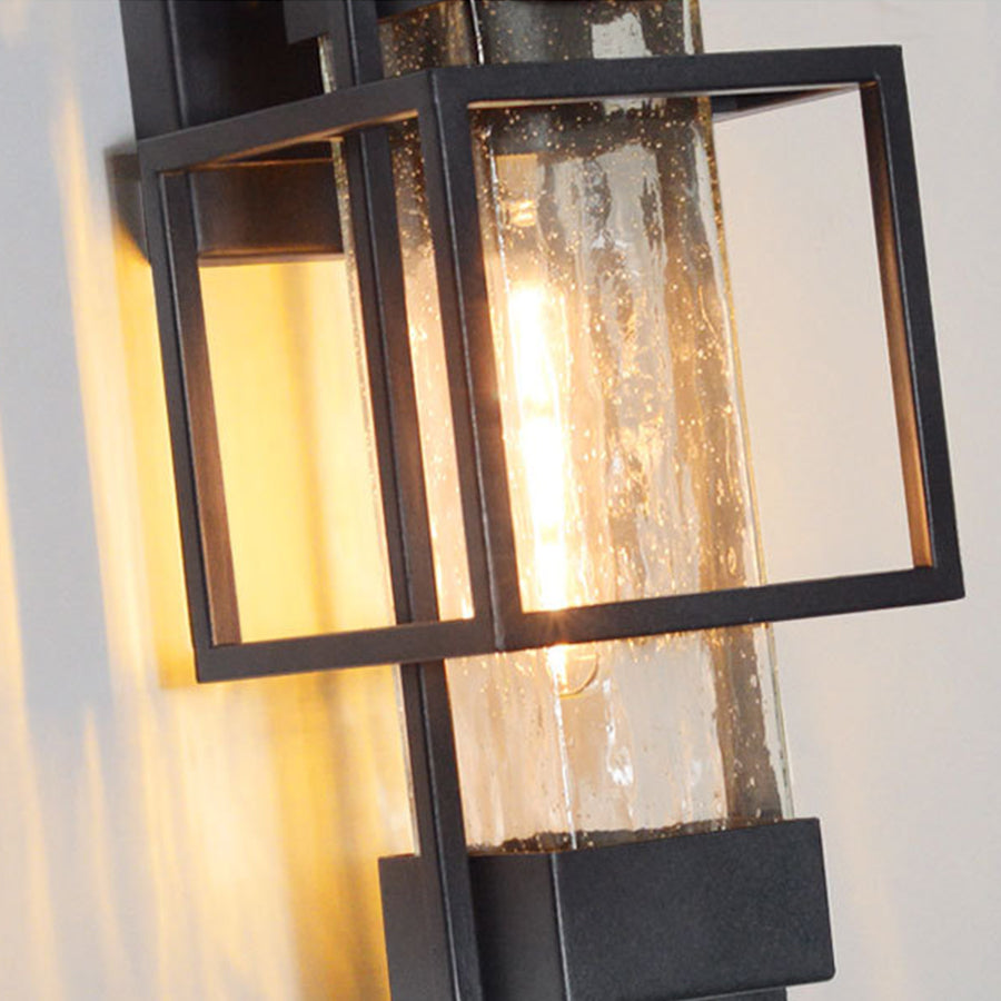 Waterproof Iron Art Black Outdoor Sconces Vintage Style - Lamp Outdoor