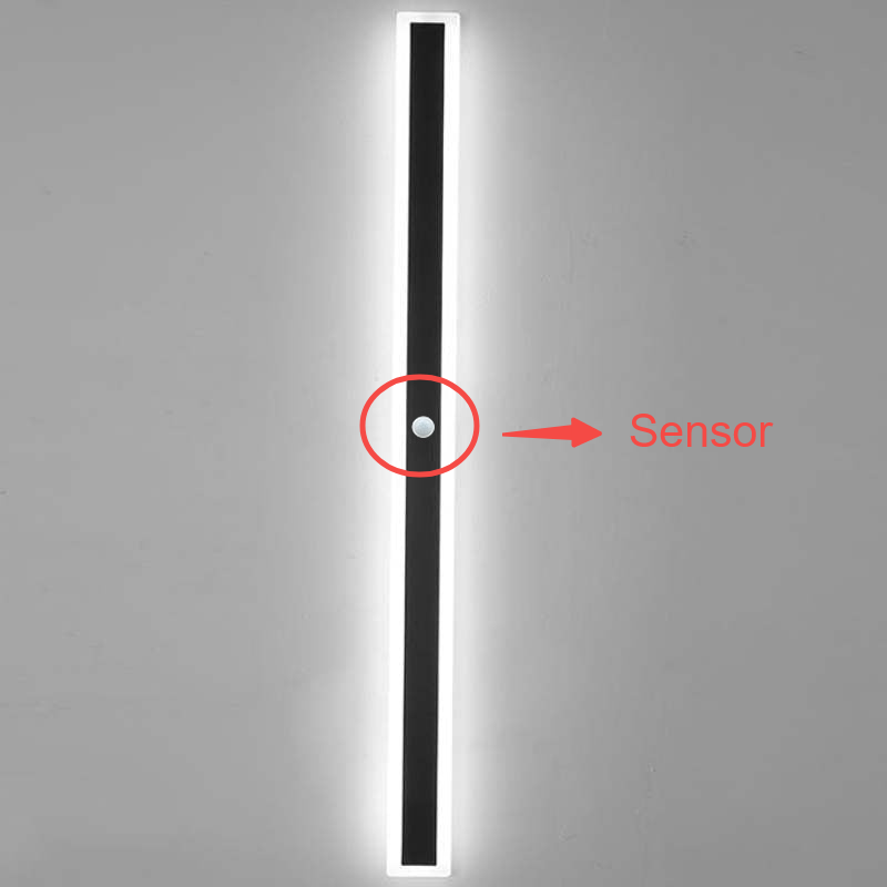 Arisha Radiation Linear Metal Acrylic Outdoor Wall Lamp Garden Corridor - Lamp Outdoor