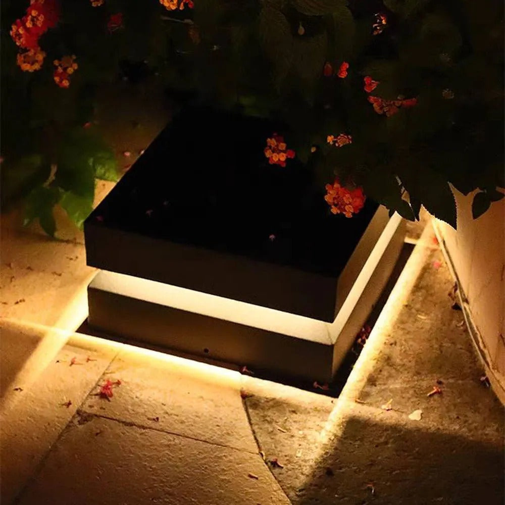 Ray Modern Concave Metal Outdoor Lamps Solar - Lamp Outdoor