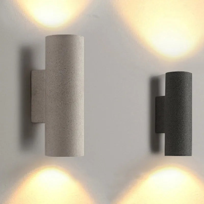 Ray Minimalist Cylindrical LED Outdoor Wall Lamp Cement Garden Corridor - Lamp Outdoor