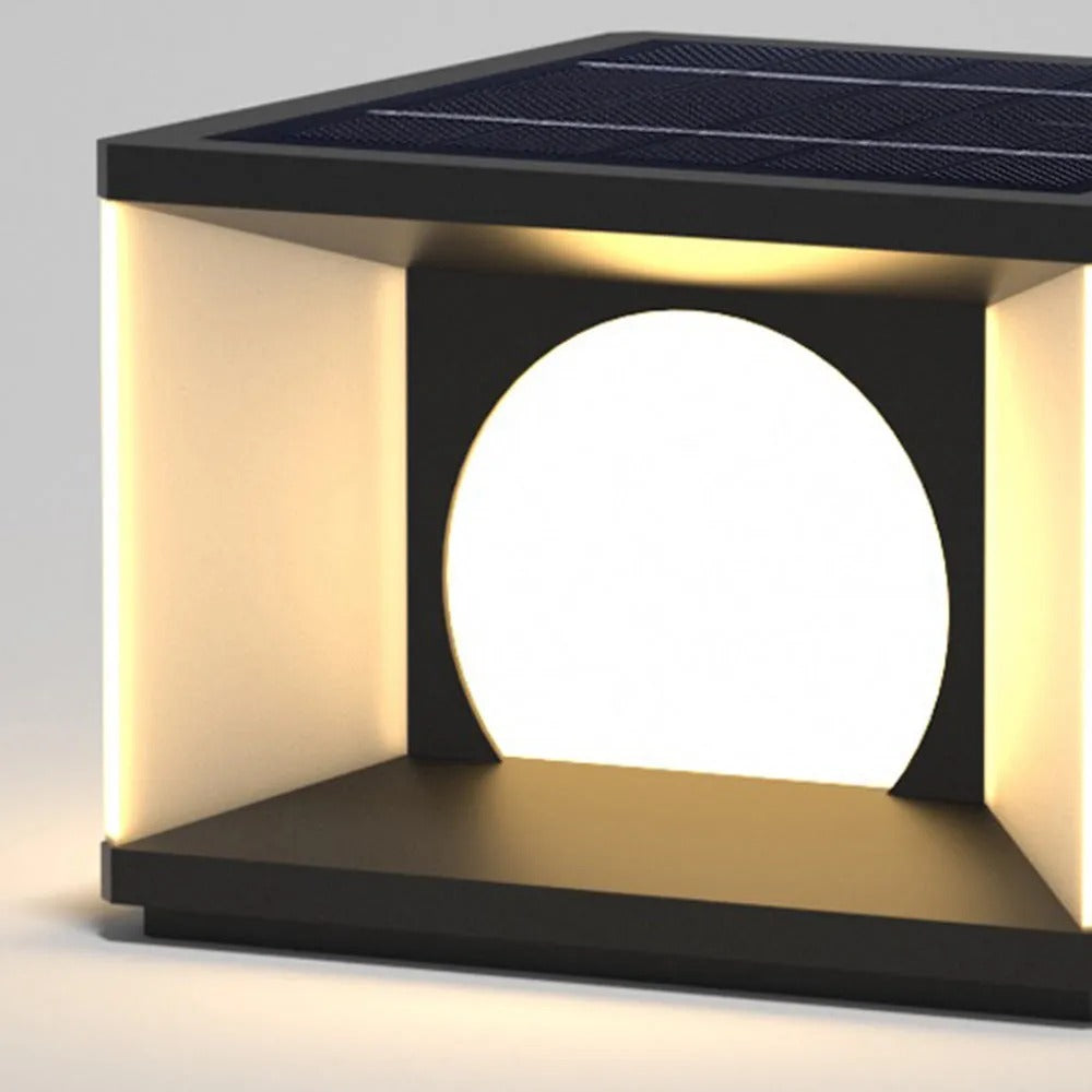 Aria Modern Square Metal Outdoor Light Post - Lamp Outdoor
