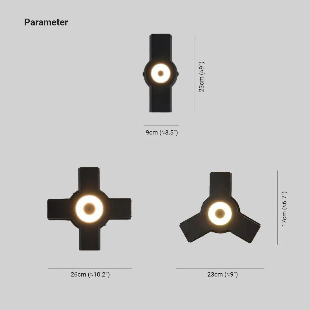 Ray Modern Waterproof Minimalist LED Outdoor Wall Lamp Metal Acrylic Garden Corridor - Lamp Outdoor