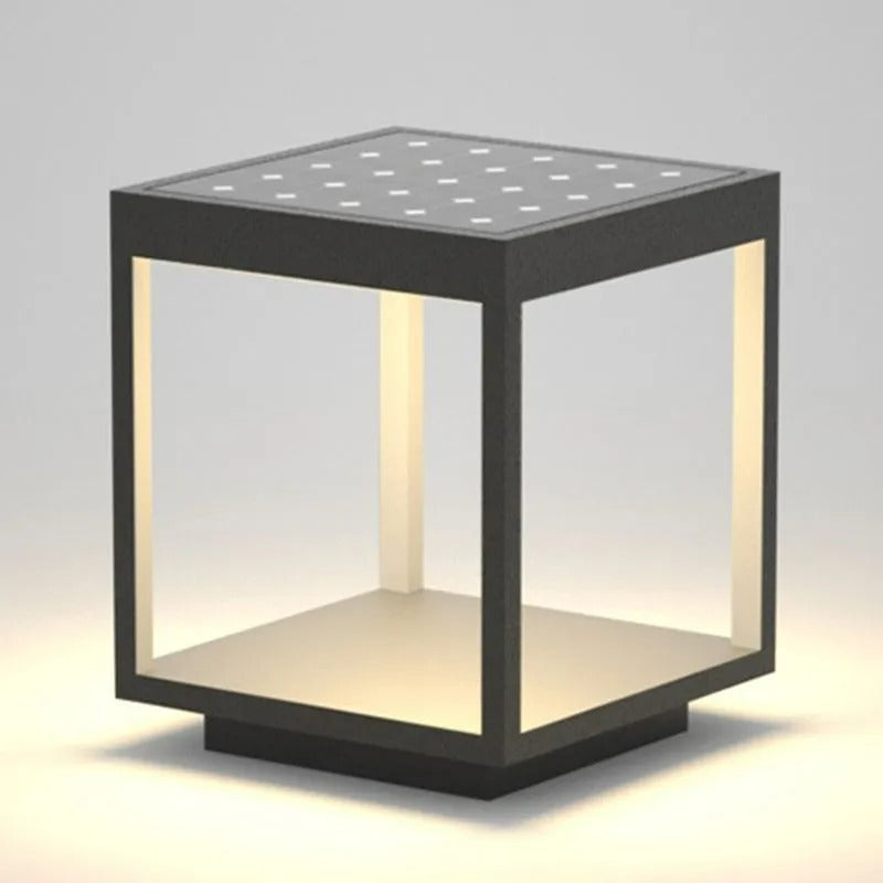 Ray Modern Rectangular Metal LED Outdoor Light Post - Lamp Outdoor