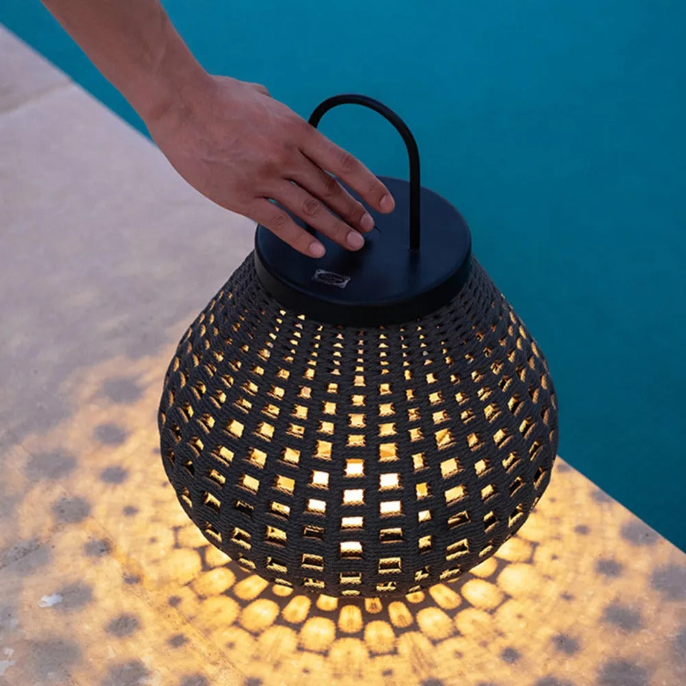 Ritta Vintage Lantern Metal Floor Lamp Outdoor - Lamp Outdoor