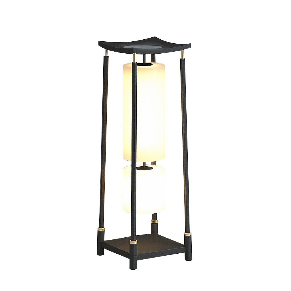 Unique Solar-Powered LED Outdoor Lights Asian-Inspired Design - Lamp Outdoor