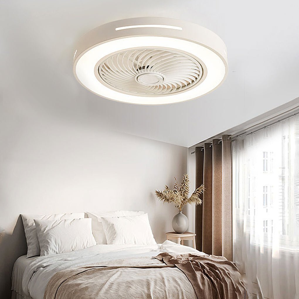 Inverter Bladed Ceiling Fans Light Intelligent Ceiling Fan Lamp with Remote Control Wind-guiding - Lamp Outdoor