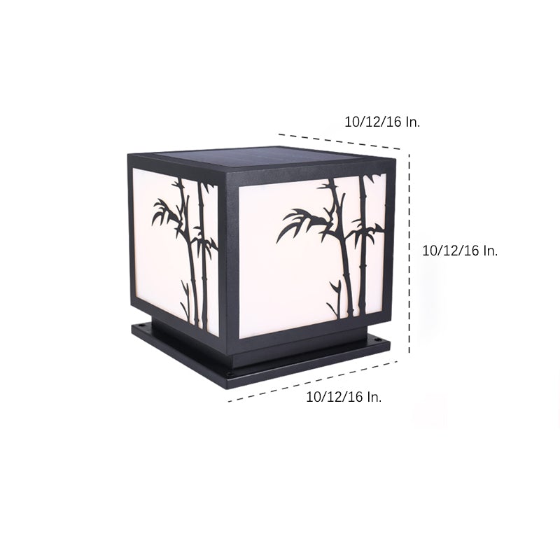 Geometric Acrylic Waterproof LED Modern Solar Lights Outdoor Pillar Lamp - Lamp Outdoor