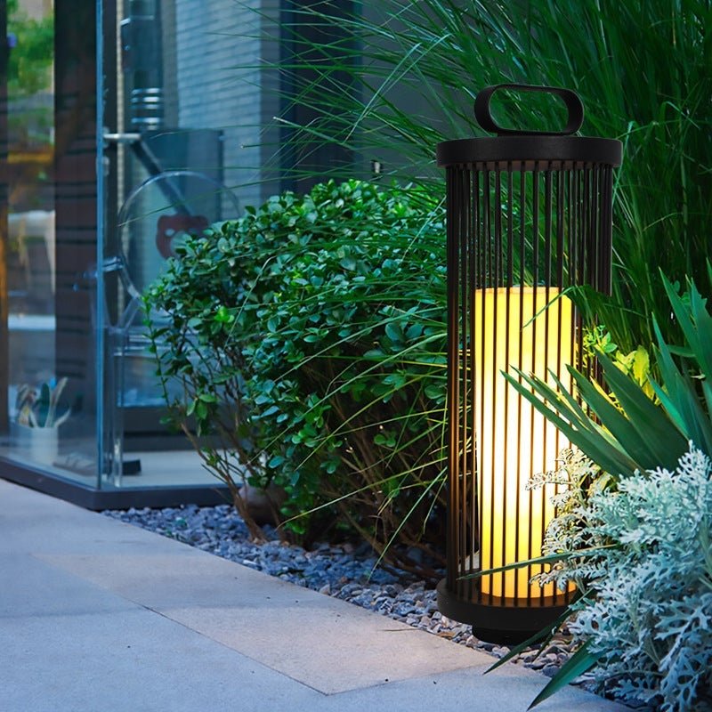 Cage Shape Waterproof Black Retro Classic Outdoor Lanterns Outdoor Lamp - Lamp Outdoor