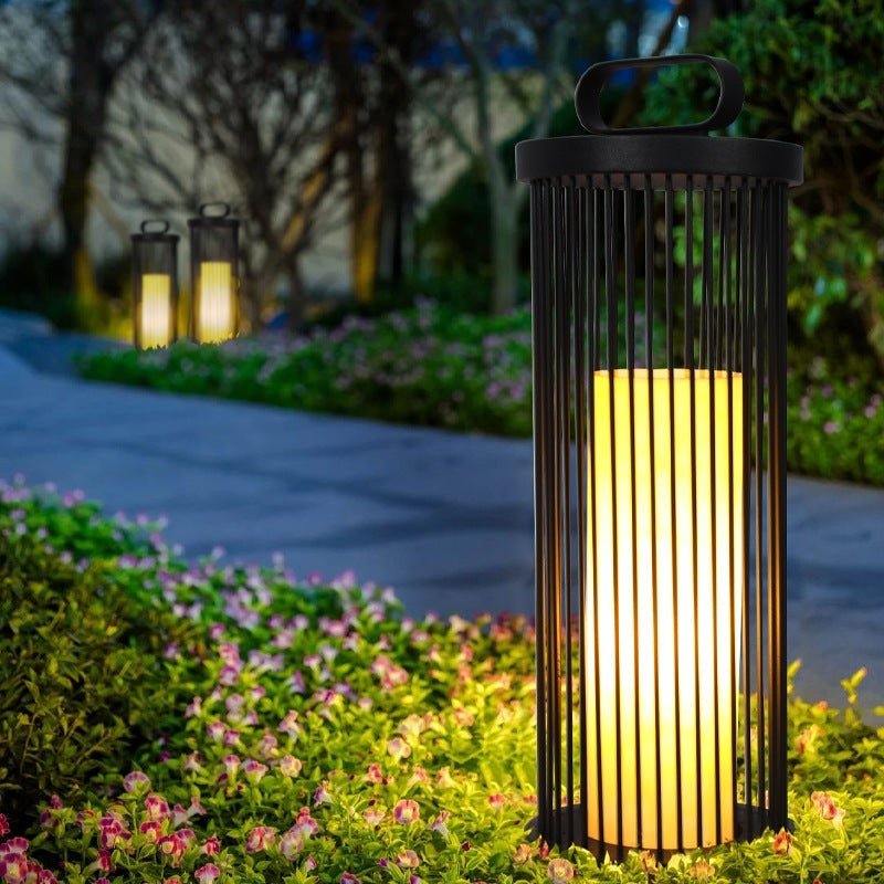 Cage Shape Waterproof Black Retro Classic Outdoor Lanterns Outdoor Lamp - Lamp Outdoor