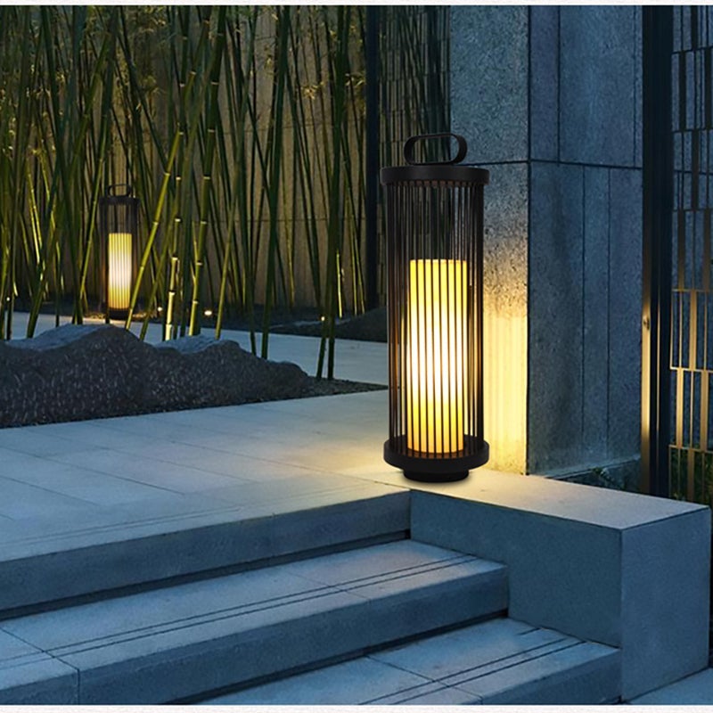Cage Shape Waterproof Black Retro Classic Outdoor Lanterns Outdoor Lamp - Lamp Outdoor