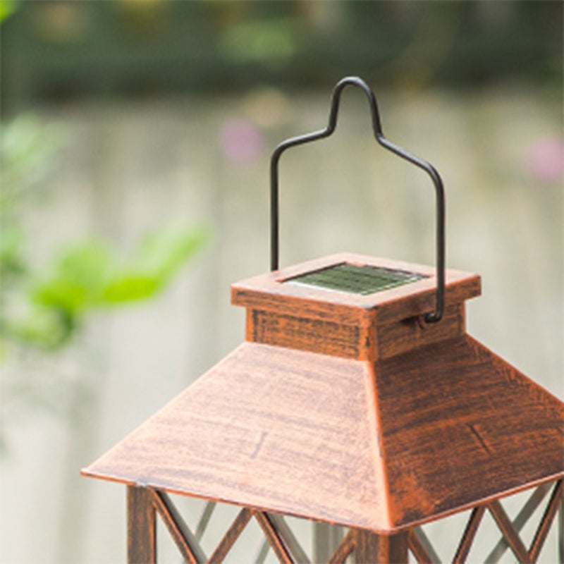 Retro Waterproof LED Bronze Antique Outdoor Lanterns Solar Lights Lamp - Lamp Outdoor