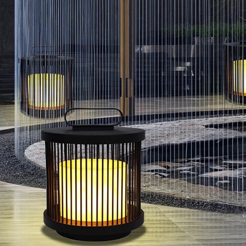 Cage Shape Waterproof Black Retro Classic Outdoor Lanterns Outdoor Lamp - Lamp Outdoor