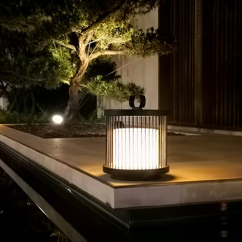 Cage Shape Waterproof Black Retro Classic Outdoor Lanterns Outdoor Lamp - Lamp Outdoor