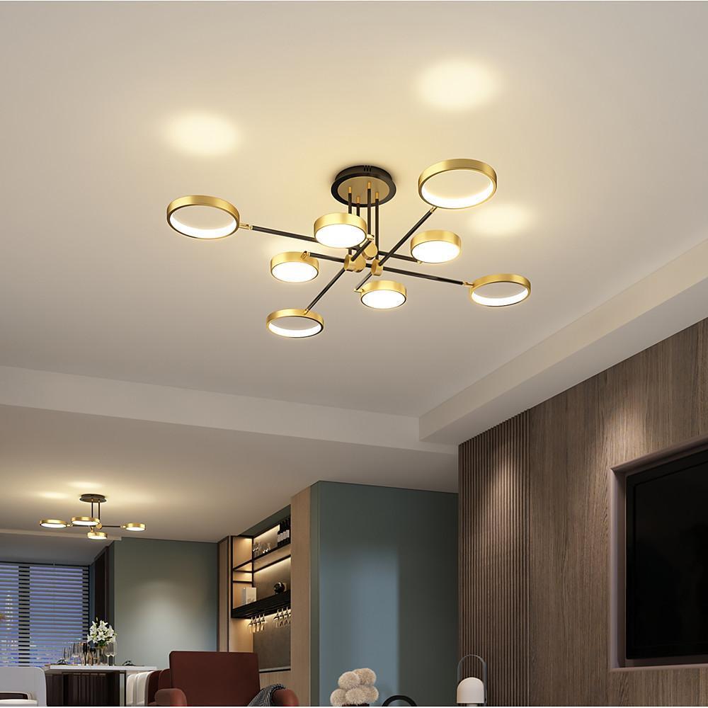 Circular 8-light Design LED Nordic Flush Mount Ceiling Light Chandeliers - Lamp Outdoor