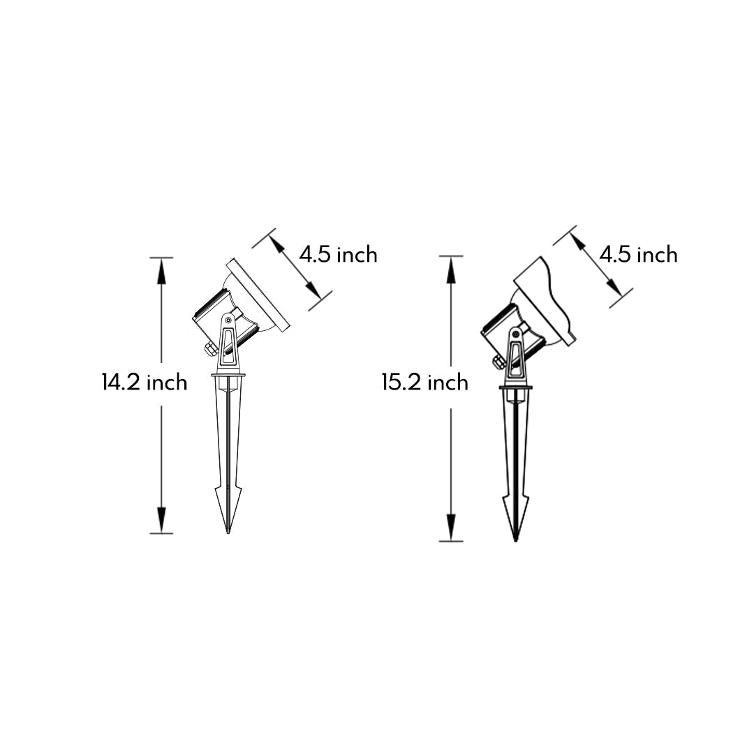 12 Volt Garden Spike Lights Modern Minimalist - Lamp Outdoor