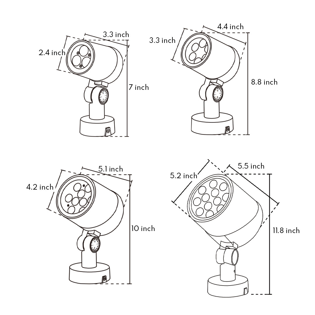 LED Spotlights Outdoor Round - Lamp Outdoor