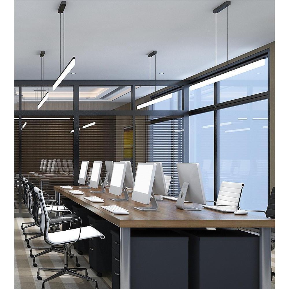 Modern Aluminum Acrylic Pendant Lights Elongated Linear Ceiling Lights - Lamp Outdoor