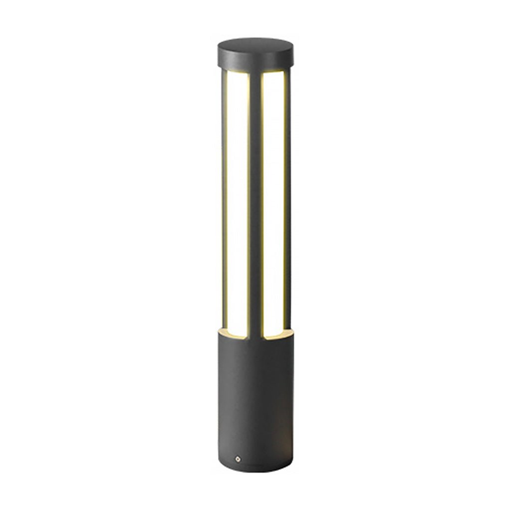 Cylinder Shaped LED Black Modern Outdoor Landscape Bollard Lights - Lamp Outdoor