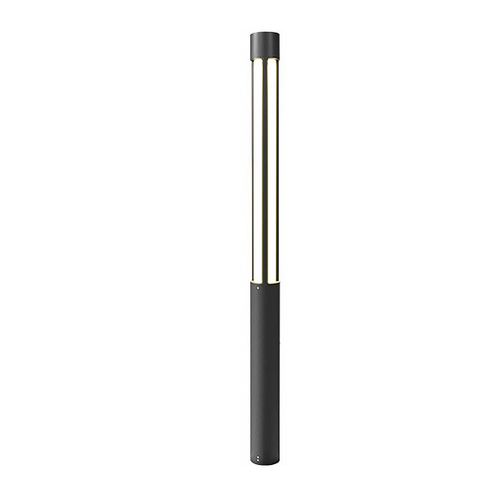 Cylinder Shaped LED Black Modern Outdoor Landscape Bollard Lights - Lamp Outdoor