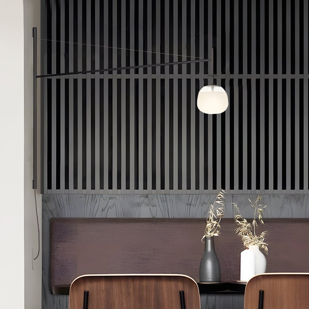 Minimalist Metal Long Pole Arm Tempo LED Wall Sconce - Lamp Outdoor