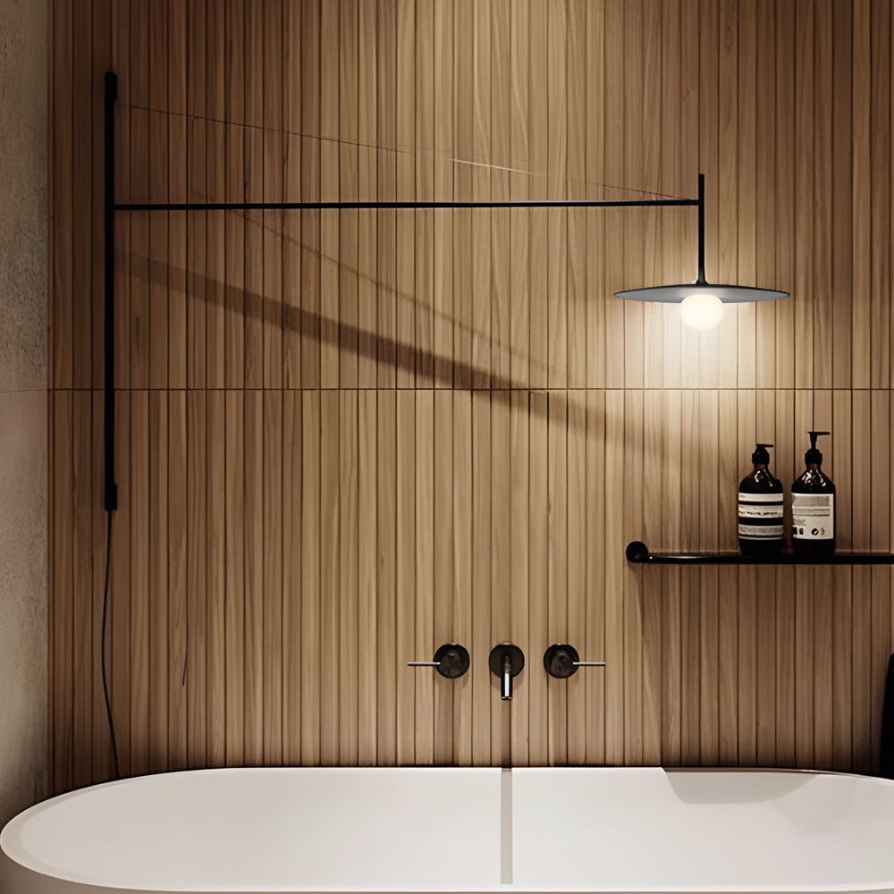Minimalist Metal Long Pole Arm Tempo LED Wall Sconce - Lamp Outdoor