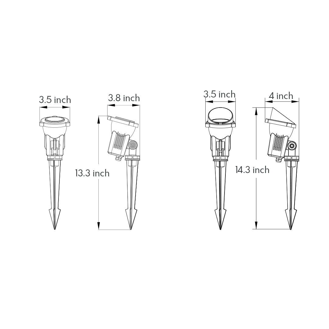 LED Garden Spike Lights Minimalist - Lamp Outdoor