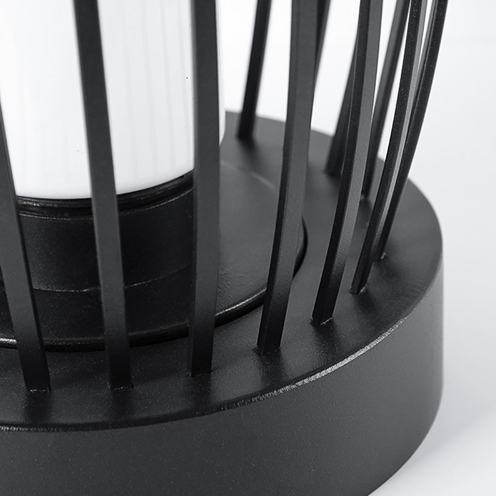 Industrial Courtyard Waterproof Caged LED Floor Lamp - Lamp Outdoor