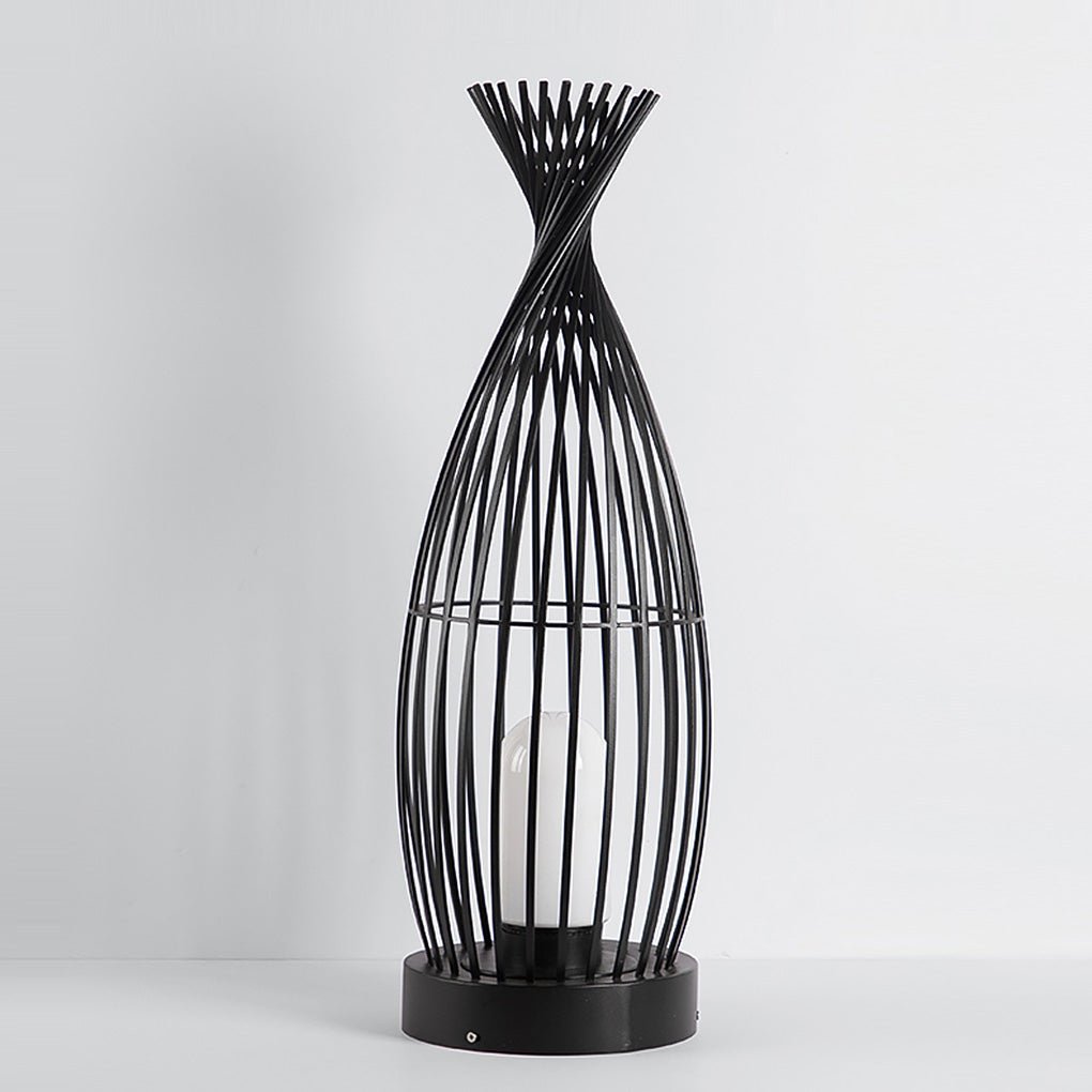 Industrial Courtyard Waterproof Caged LED Floor Lamp - Lamp Outdoor